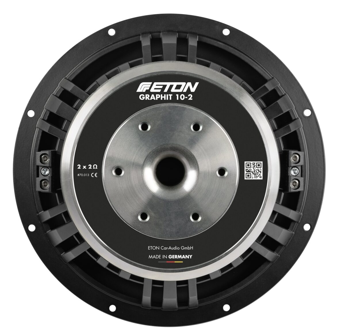 ETON ET-GRAPHIT10-2 Graphit 10-2 25 cm 2x2 Ohm Subwoofer Chassis – Bild 4