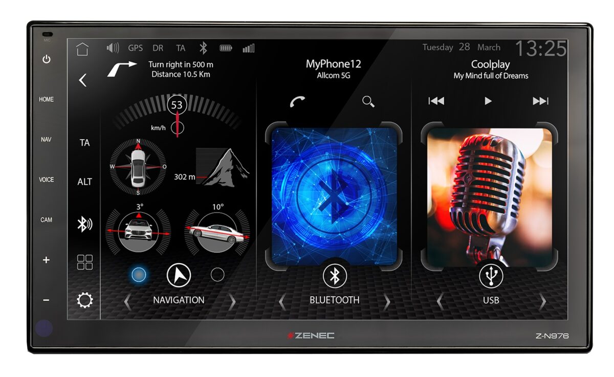 ZENEC Z-N976 2-DIN Infotainer mit wireless Apple CarPlay und Android Auto – Bild 1
