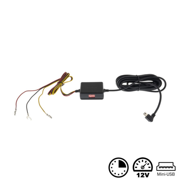 Festeinbau-Netzteil für Dashcams mit MINI-USB Ausschaltverzögerung
