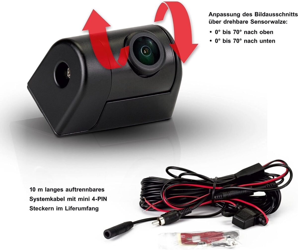 ZENEC ZE-RVC82MT Rückfahrkamera mit verstellbarem Sensor – Bild 4