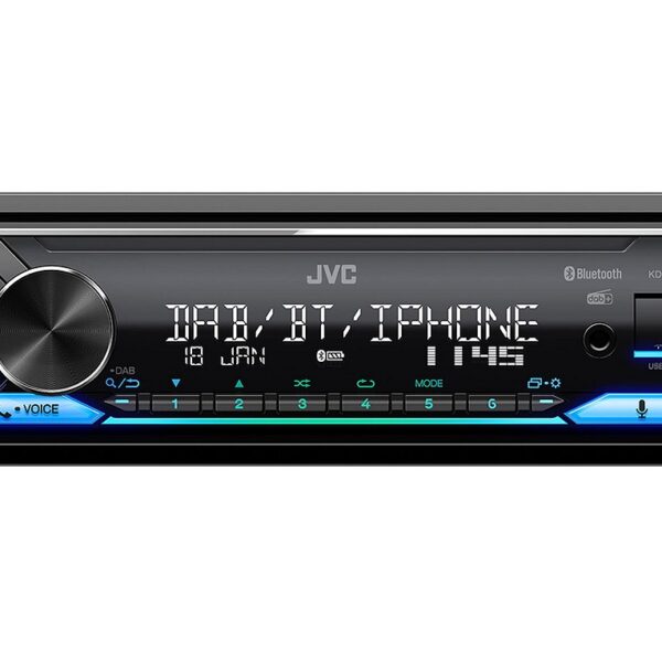 JVC KD-X482DBT-ANT MP3-Autoradio mit Bluetooth / DAB / USB / iPod / AUX-IN