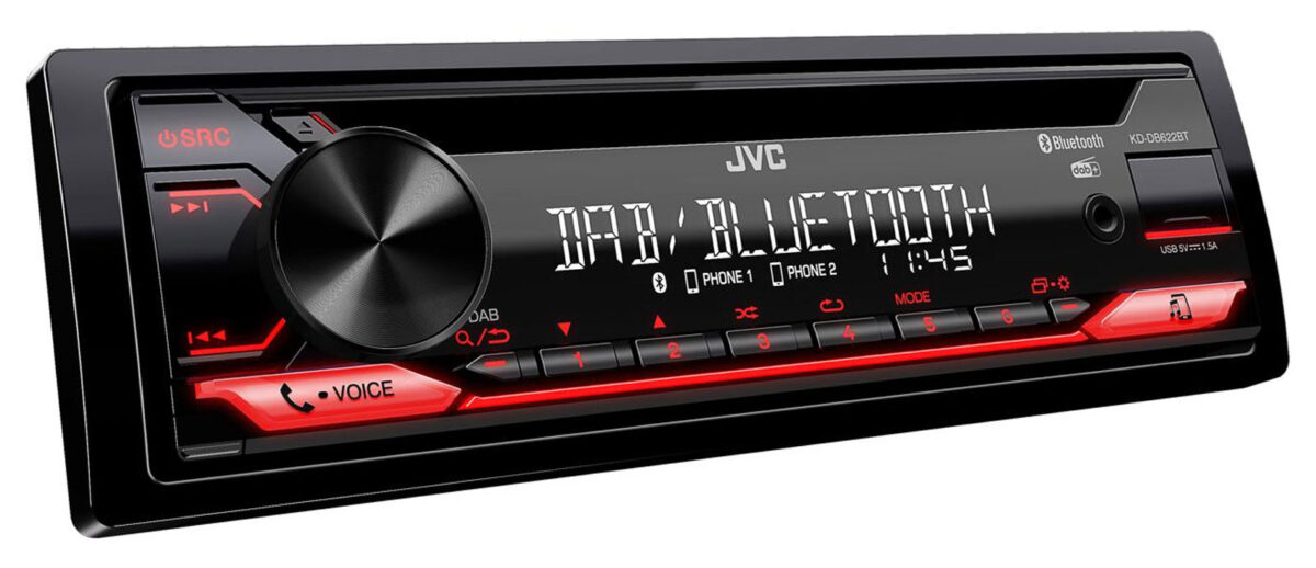 JVC KD-DB622BT-ANT - CD/MP3-Autoradio mit DAB / Bluetooth / USB / iPod / AUX-IN – Bild 2