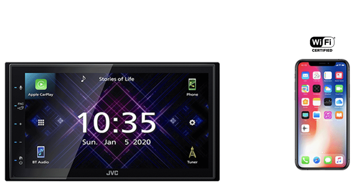 JVC KW-M785DBW - Doppel-DIN MP3-Autoradio mit Touchscreen / DAB / Bluetooth/ USB – Bild 7