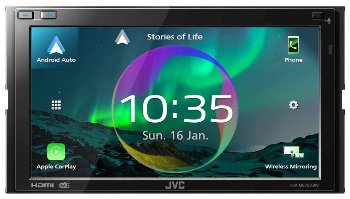 JVC KW-M875DBW - Doppel-DIN MP3-Autoradio mit Touchscreen / DAB/ Bluetooth/ USB – Bild 2