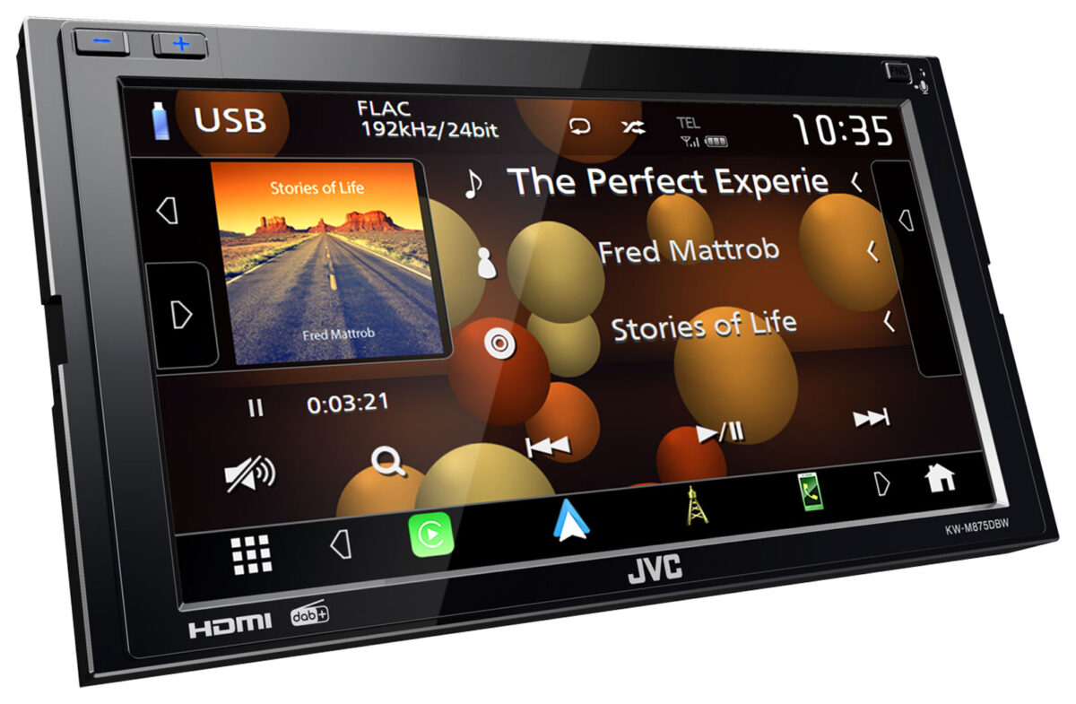 JVC KW-M875DBW - Doppel-DIN MP3-Autoradio mit Touchscreen / DAB/ Bluetooth/ USB – Bild 4