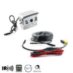 Ultra-Weitwinkel Rückfahrkamera, silber, IP69K, Heckeinbau, 15m Kabel – Bild 2