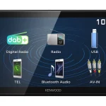 Kenwood DMX129DAB 2-DIN DAB Bluetooth Android USB Mirroring