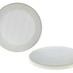 Lautsprechergitter Satz 130mm 2-teilig weiss Kunststoffring Metallgitter