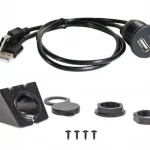 USB - USB C - Einbaubuchse mit 45cm hochwertige Kabel
