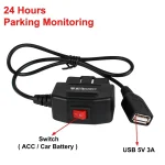 OBD Stromversorgung für Dashcam und DVR 24 Stunde Parküberwachung