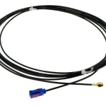 Antennenkabel Verlängerung FAKRA F Code C Signalblau auf SMA M 500cm