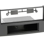 Radioblende VW Touareg Multivan T5 2003-10 1DIN mit Fach schwarz
