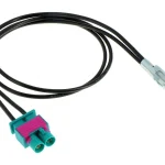 Antennenkabel DOPPEL FAKRA M - DIN M Kabel 50cm
