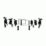 2-DIN Radioblende Chevrolet/Nissan diverse Fahrzeuge schwarz