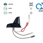 Dachantenne AM/FM DAB Shark 12V extern/phantom