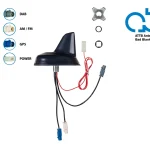 Dachantenne AM/FM DAB GPS Shark 12V extern/phantom