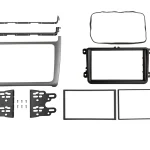 2-DIN Radioblende VW Polo 04/2014-07/2017 silber