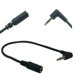 25 cm 90 Grad rechtwinkliges 3,5 mm Audio-Stereo-Verlängerungskabel