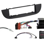 1-DIN Kit Fiat 500ZAF 312 schwarz 2007-2015 LFB/Antenne