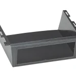 1-DIN Radioblende Universalmontage schwarz