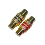 Cinch Kupplung 1 x rot / 1 x schwarz