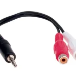 Klinkenstecker 3,5mm Cinchbuchse 20cm