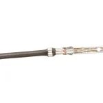 2.8 MM FLACHSTECKER 13CM KABEL SCHWARZ 10PACK