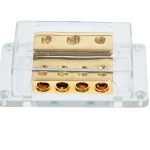 Verteilerblock gold 1 x 50 mm 2 x 20 mm / 4 x 20 mm