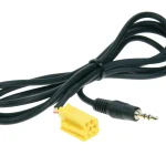 Aux Klinkenstecker 3.5 mm Stereo Mini-ISO gelb