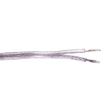 Lautsprecherkabel 2x0.75mm Transparent / Rot