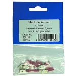 FLACHSTECKER FÜR KFZ,ROT STECKMAß 6,3X0,8MM