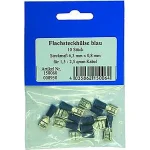 FLACHSTECKHÜLSE FÜR KFZ BLAU STECKMAß 6,3X08
