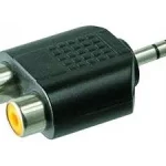 AUDIO-ADAPTER 2X CINCHKUPPLUNG 3,5MM KLINKE