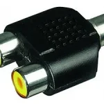 AUDIO-ADAPTER 2X CINCHKUPPLUNG