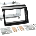 2-DIN Radioblende Citroen/Fiat/Peugeot 2011-2014 Klavierlack