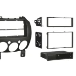 2-DIN Radioblende mit Fach Mazda 2DE 2007- 2015 schwarz