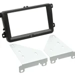 2-DIN Radioblende Seat/Skod/aVW diverse Fahrzeuge schwarz