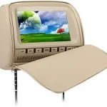 2 X 7 KOPFSTÜTZEN DVD USB MIT ZIPPER BEIGE