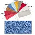 Designstoff Flower Blau dunkel