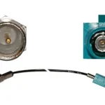 Fakra Z Codierung universal M männlich mit RG174 Kabel an FME/M