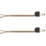 LS Kabel 2 x 0,75mm, gelängt mit runden DIN Steckern