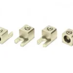 Anschlussklemmen massiv, Satin - Nickel: 35 - 50mm - Kabeldurchmesser: 12,5mm