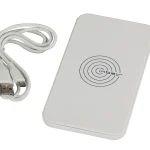 Induktive Qi - Tisch Ladestation weiss