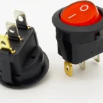 SCHALTER EIN-AUS ROT 12V DC MIT KONTROLL LED