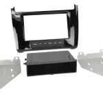 2-DIN Radioblende mit Fach VW Polo6R Klavierlack schwarz