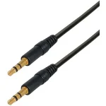 3,5MM KLINKENSTECKER 30CM - SCHWARZ