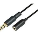 3,5MM KLINKENSTECKER 10CM SCHWARZ