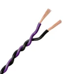 Verdrillte Kabel 2x1.5mm Violett/Schwarz