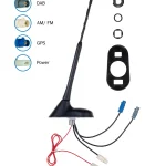 ATTB 3761.06 Dachantenne FM/DAB/GPS inkl. Alle 3 stk. Adapterkabel 6.5 m