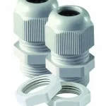 Kabelverschraubung und Gegenmutter M16x1.5 KU PA6 G8 grau RAL 7035 IP68 2 Stück
